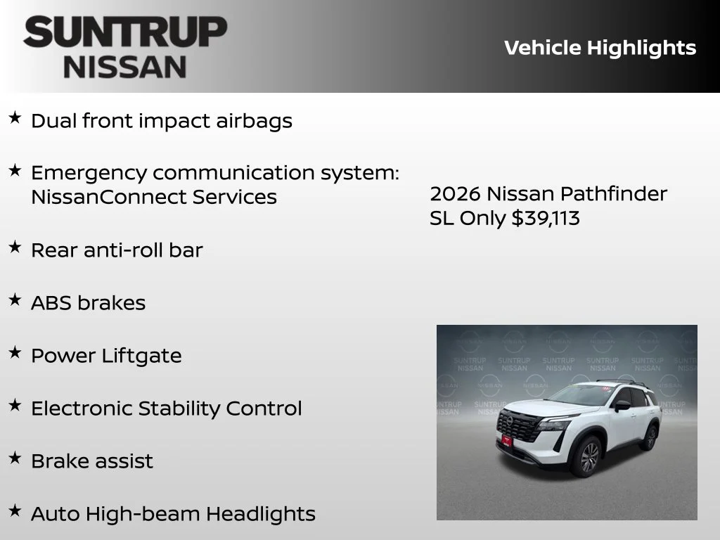 New 2026 White Pearl Nissan SL image 23