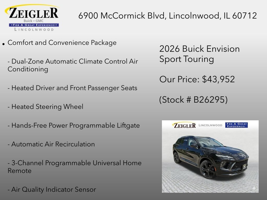 New 2026 Ebony Twilight Metallic Buick Sport Touring image 6
