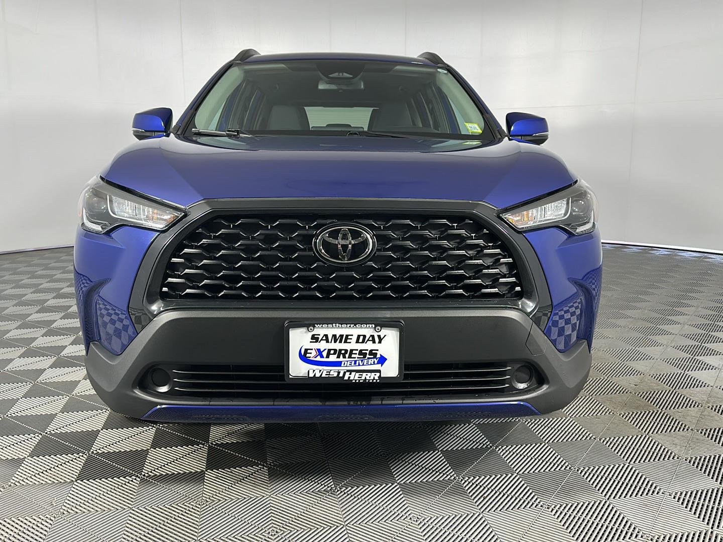 Certified Used 2024 Blue Crush Metallic Toyota LE image 2