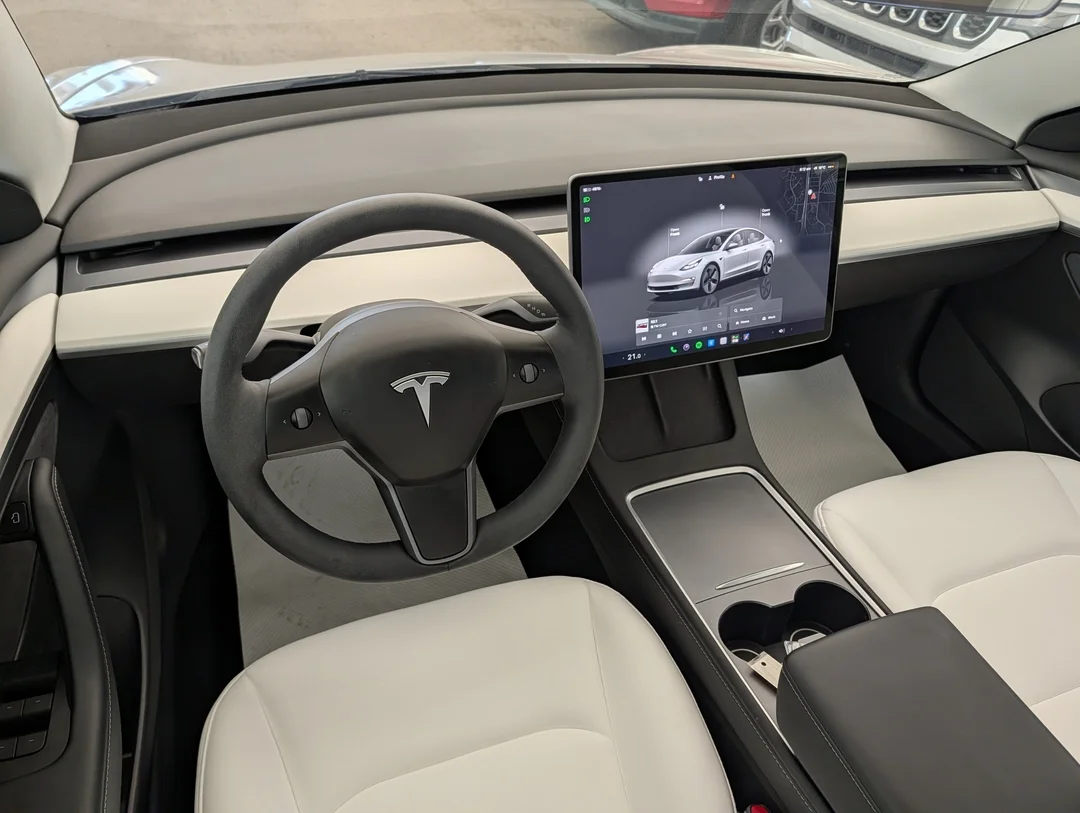 Certified Used 2022 White Tesla Long Range - - AWD - Self-Driving - Leather - Traffic Aware & More! image 25