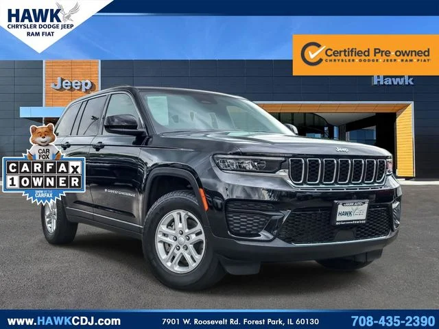 Certified Used 2023 Black Jeep Laredo image 1