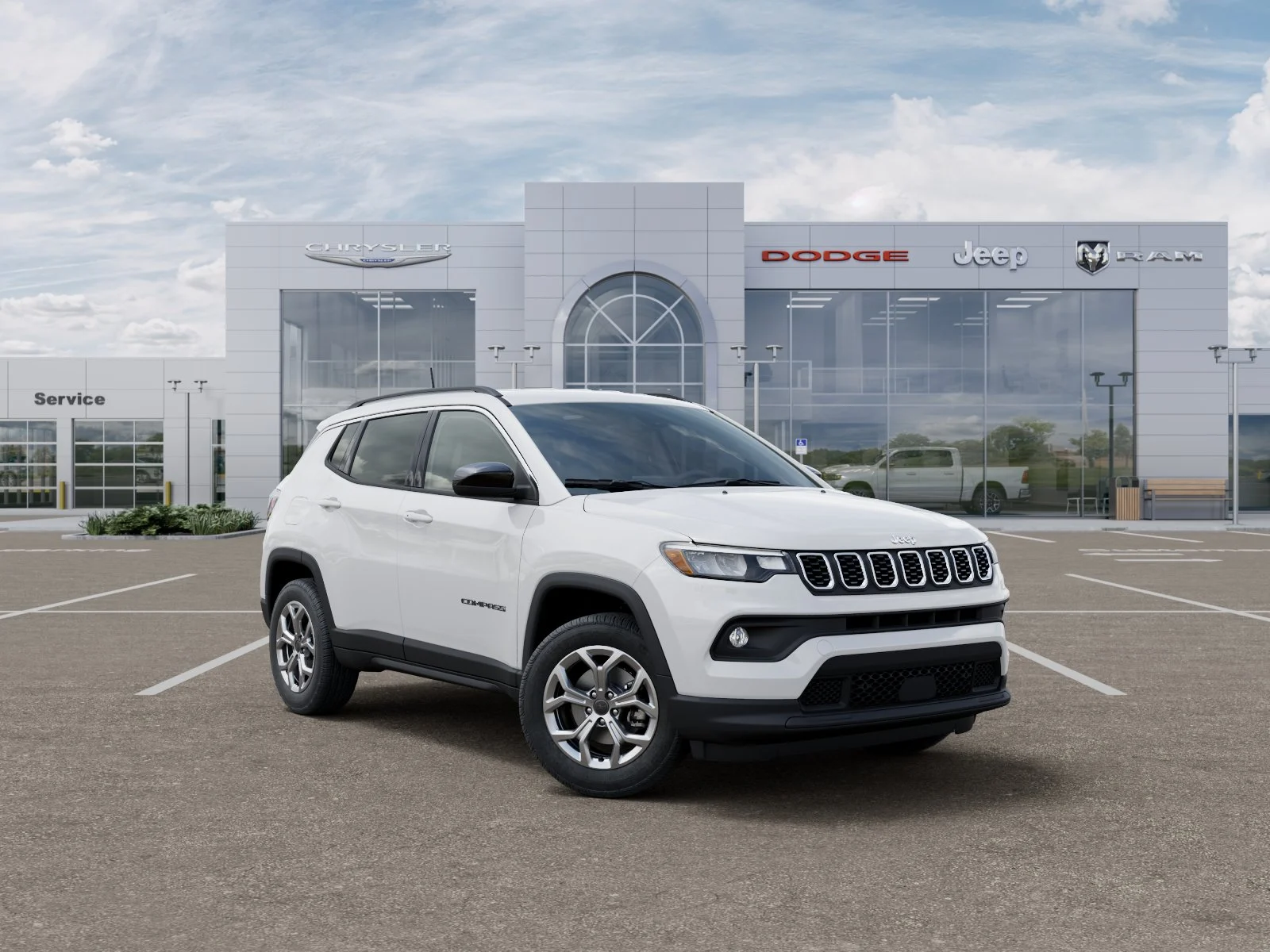 New 2026 Bright White Clear-Coat Exterior Paint Jeep Latitude image 32