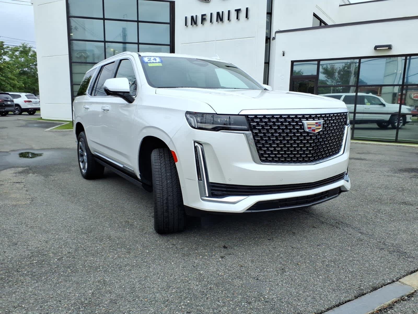 Used 2024 Crystal White Tricoat Cadillac 4WD Premium Luxury image 3