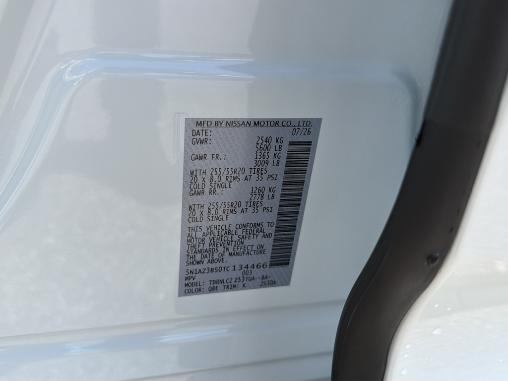 New 2026 White Nissan SV image 56