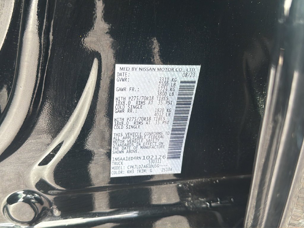 Used 2024 Super Black Nissan PRO-4X image 49
