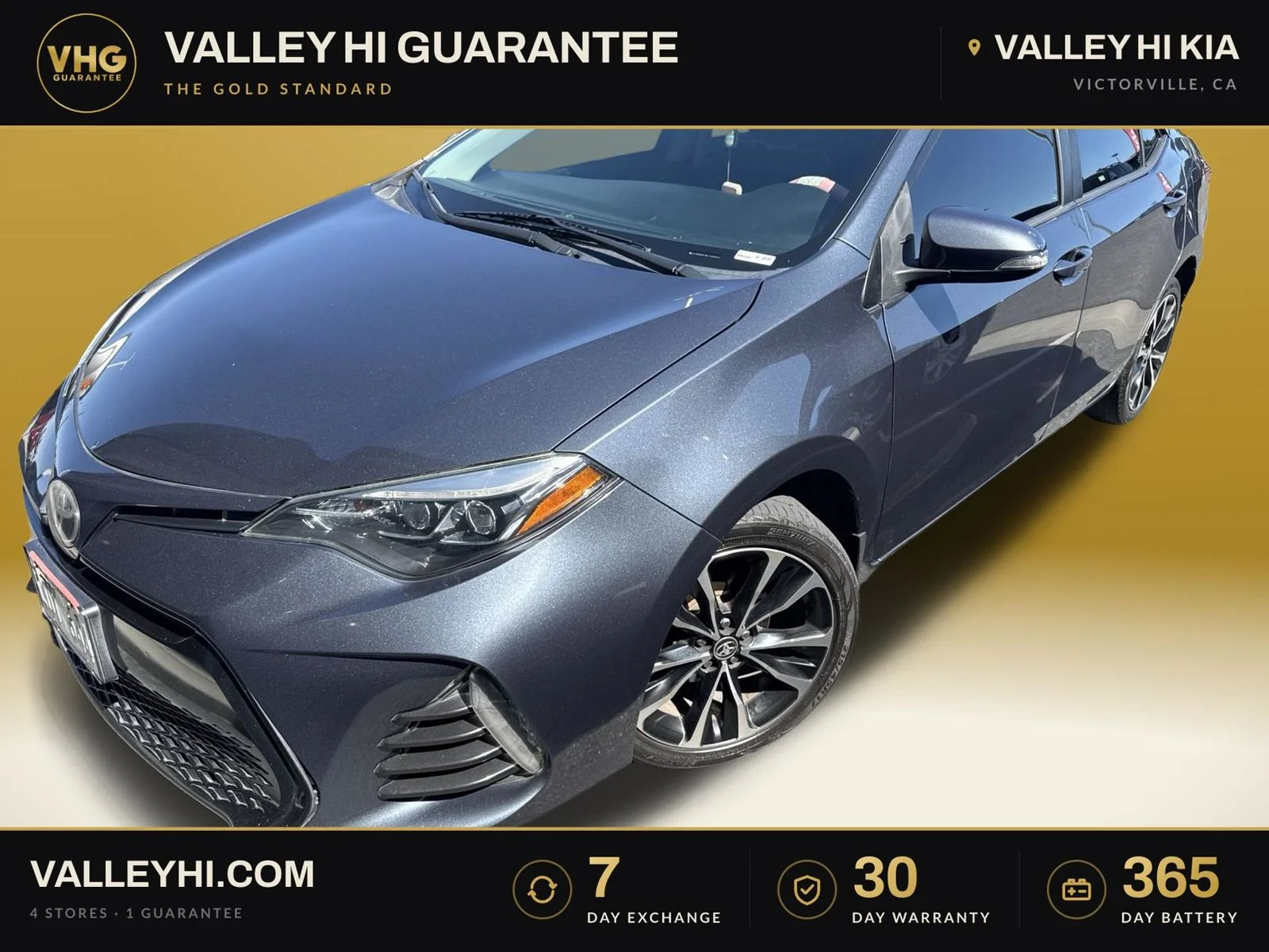 Used 2019 Slate Metallic Toyota SE image 1