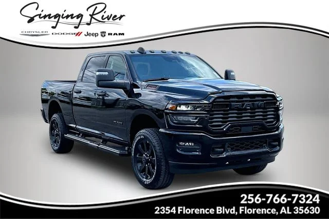 New 2026 Diamond Black Crystal Pearl-Coat Exterior Paint RAM Big Horn image 1
