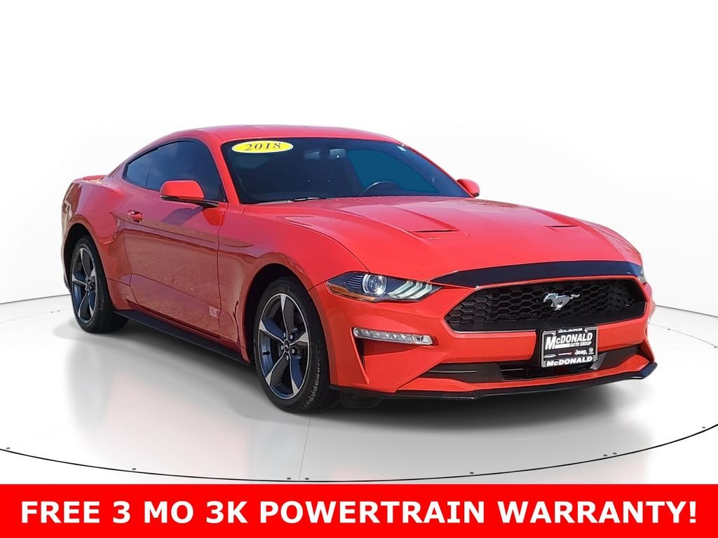 Used 2018 Ford Mustang EcoBoost Premium with VIN 1FA6P8TH7J5149926 for sale in Clare, MI