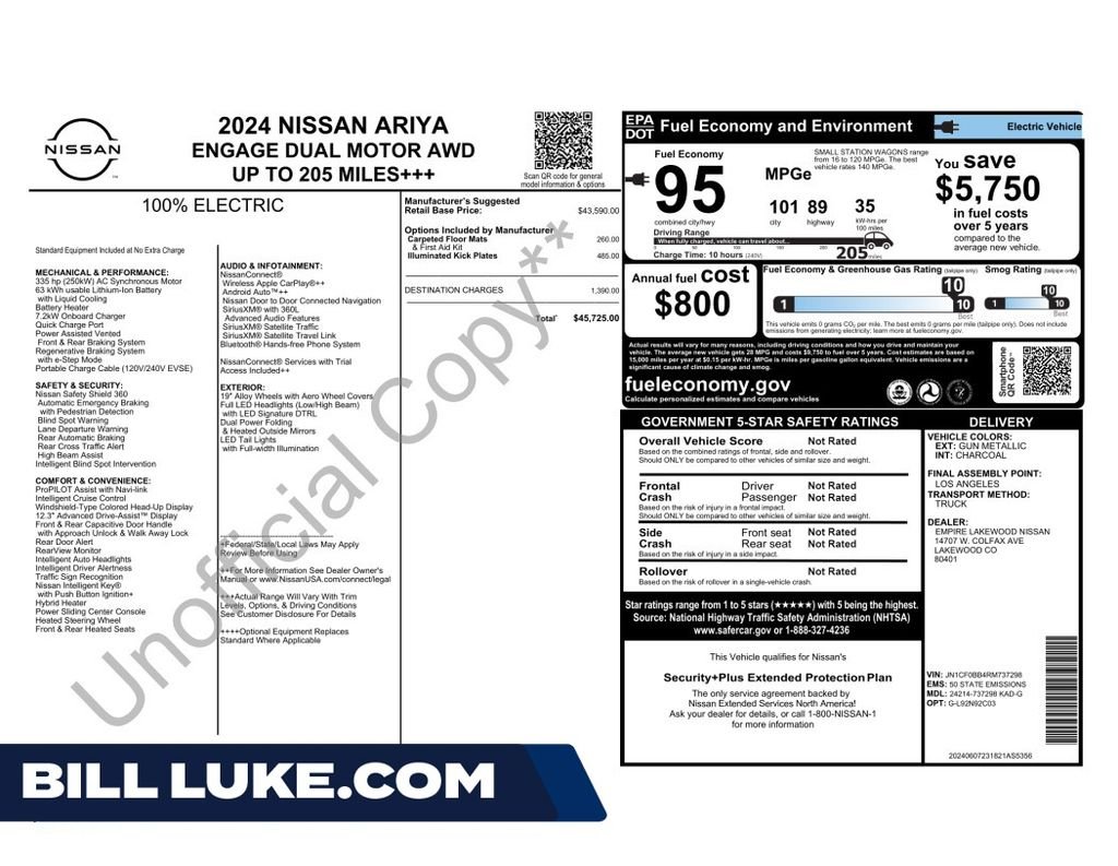 Used 2024 Gray Nissan ENGAGE e-4ORCE image 1