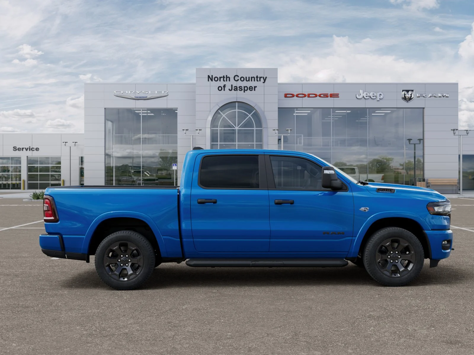 New 2026 Hydro Blue Pearl-Coat Exterior Paint RAM Big Horn/Lone Star image 47