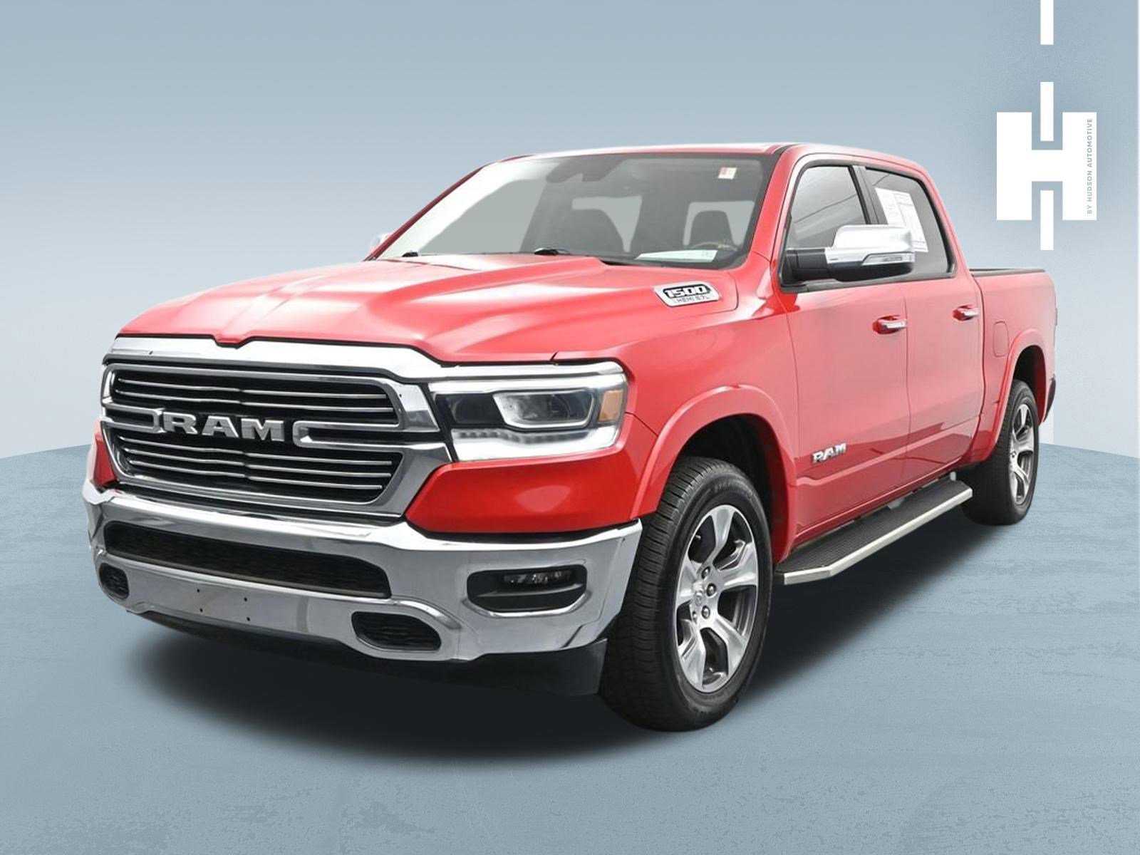 Used 2022 Flame Red Clearcoat Ram Laramie image 1