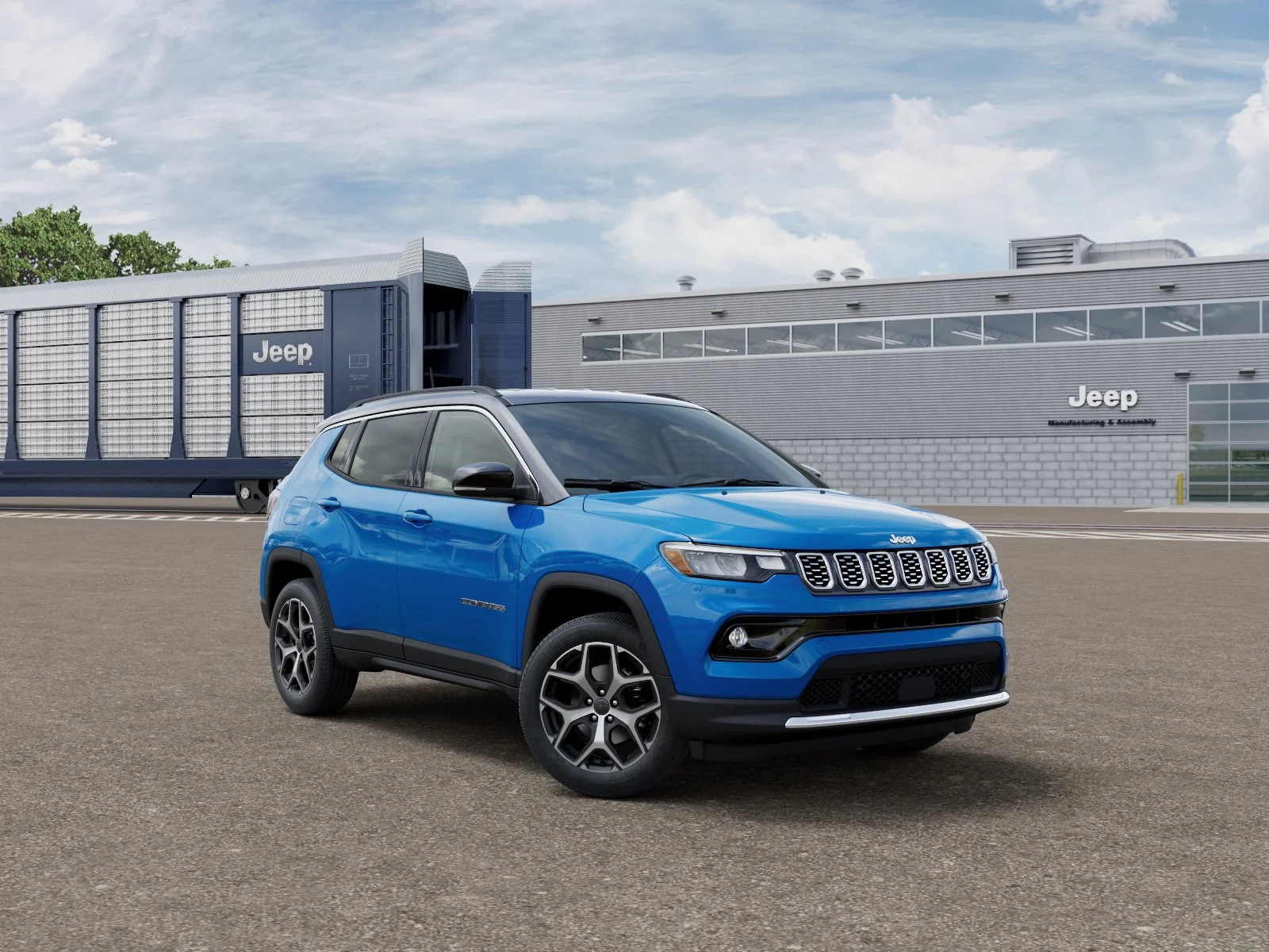New 2026 Hydro Blue Pearl-Coat Exterior Paint Jeep Limited image 3
