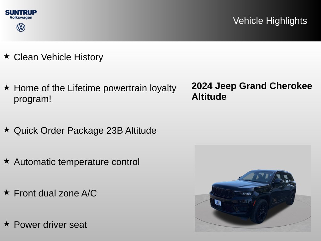 Used 2024 Black Jeep Altitude image 8