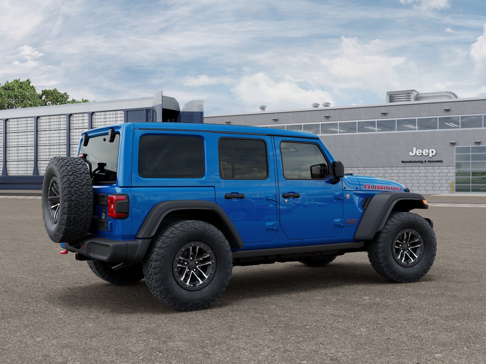 New 2026 Hydro Blue Pearl-Coat Exterior Paint Jeep Rubicon image 2