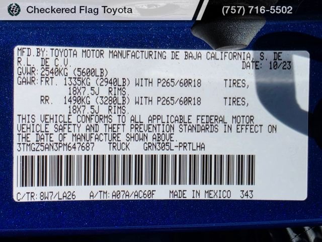 Used 2023 Blue Crush Metallic Toyota Limited image 23