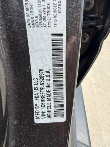 Used 2020 Granite Crystal Metallic Clearcoat Ram Lone Star image 22