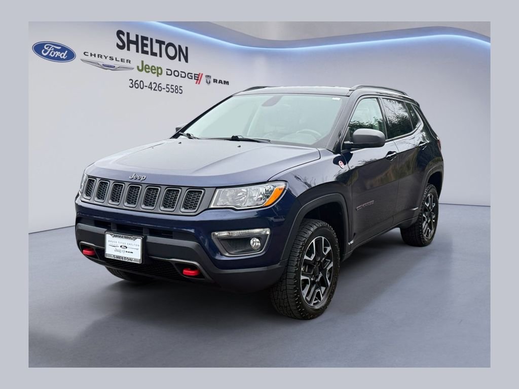Used 2019 Blue Jeep Trailhawk image 1
