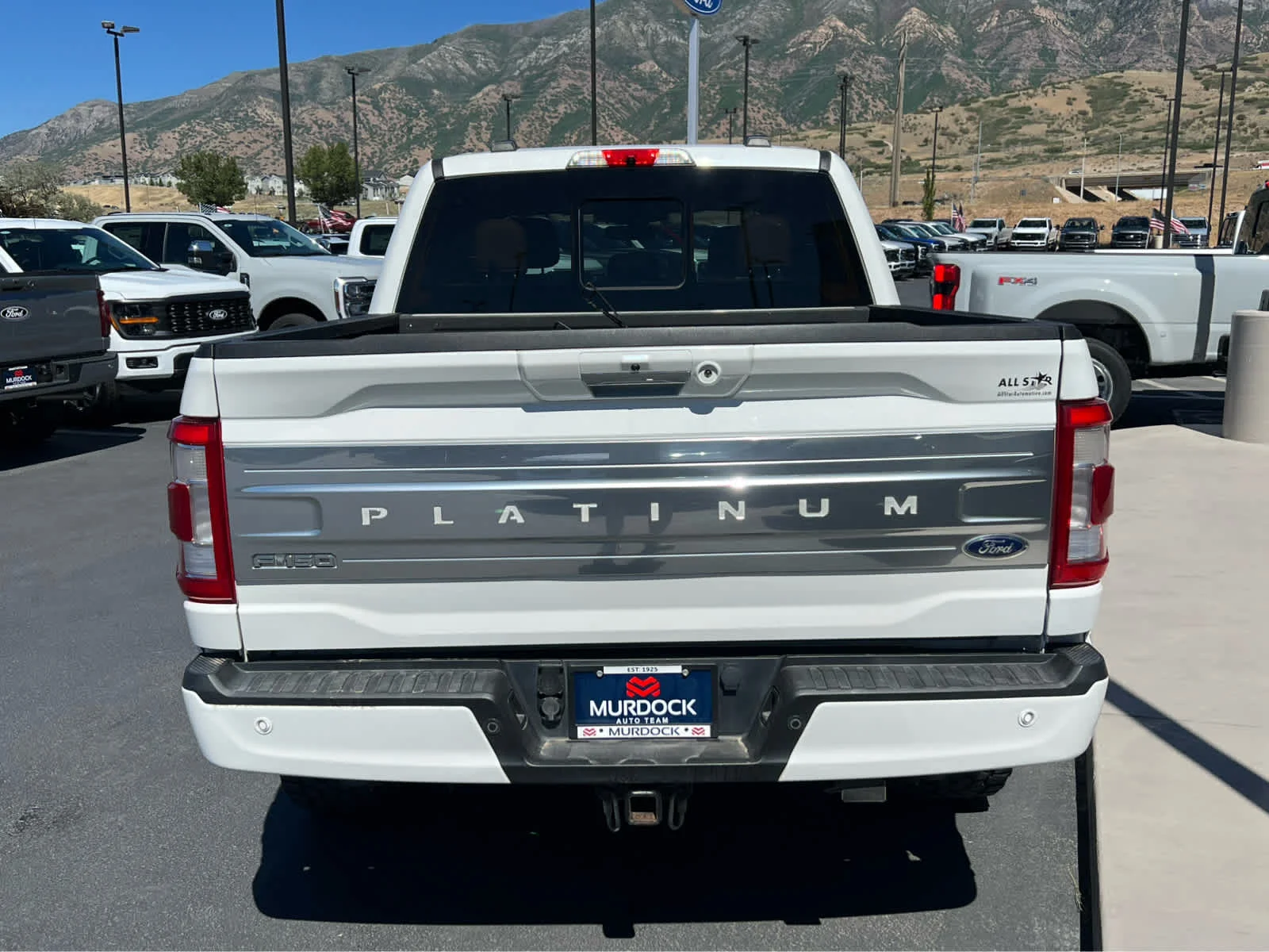Used 2021 Star White Metallic Tri-Coat Ford Platinum image 9