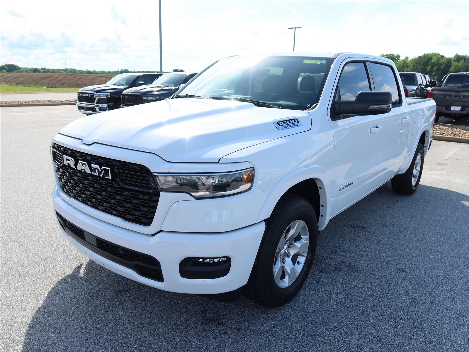 New 2026 Bright White Clear-Coat Exterior Paint RAM Big Horn image 3