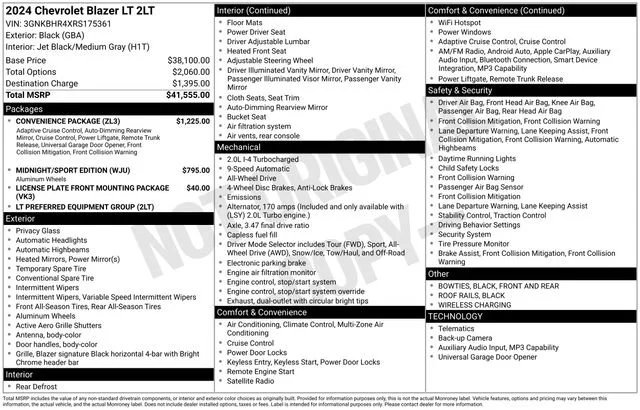 Certified Used 2024 Black Chevrolet 2LT image 34