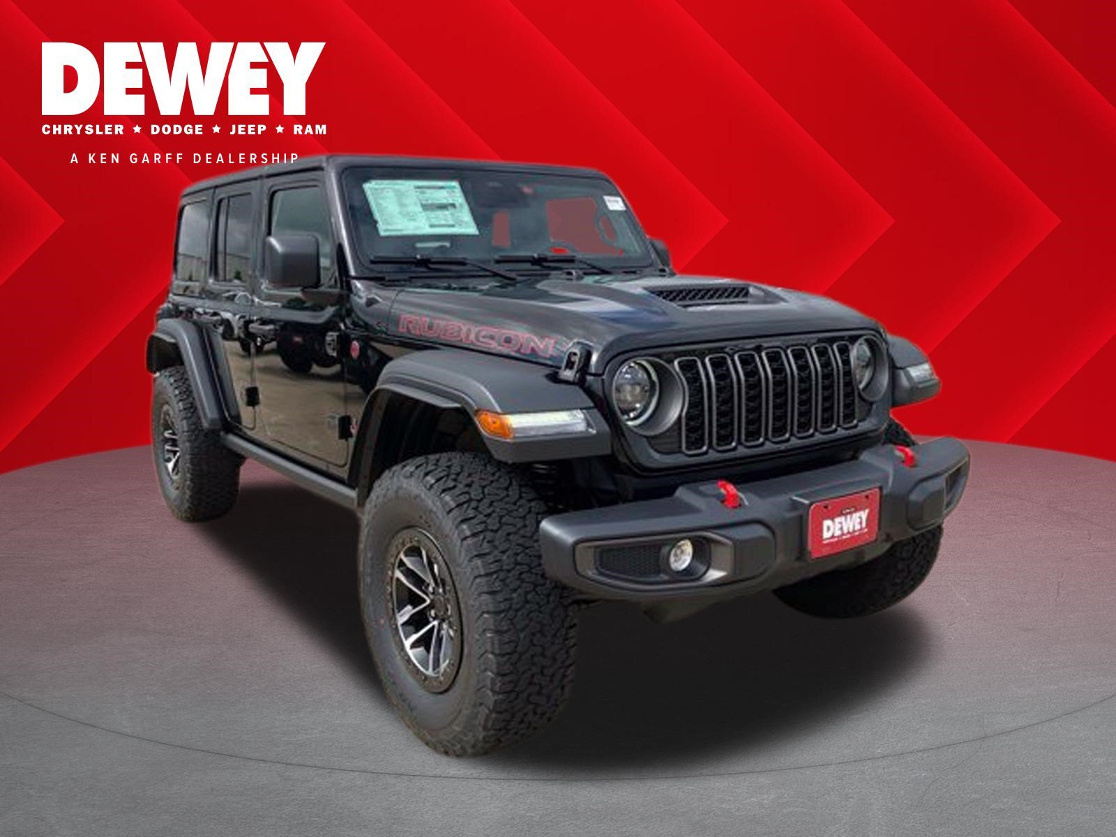 New 2026 Black Clear-Coat Exterior Paint Jeep Rubicon image 1