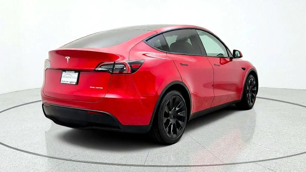 Used 2023 Red Multi-Coat Tesla Long Range AWD image 5