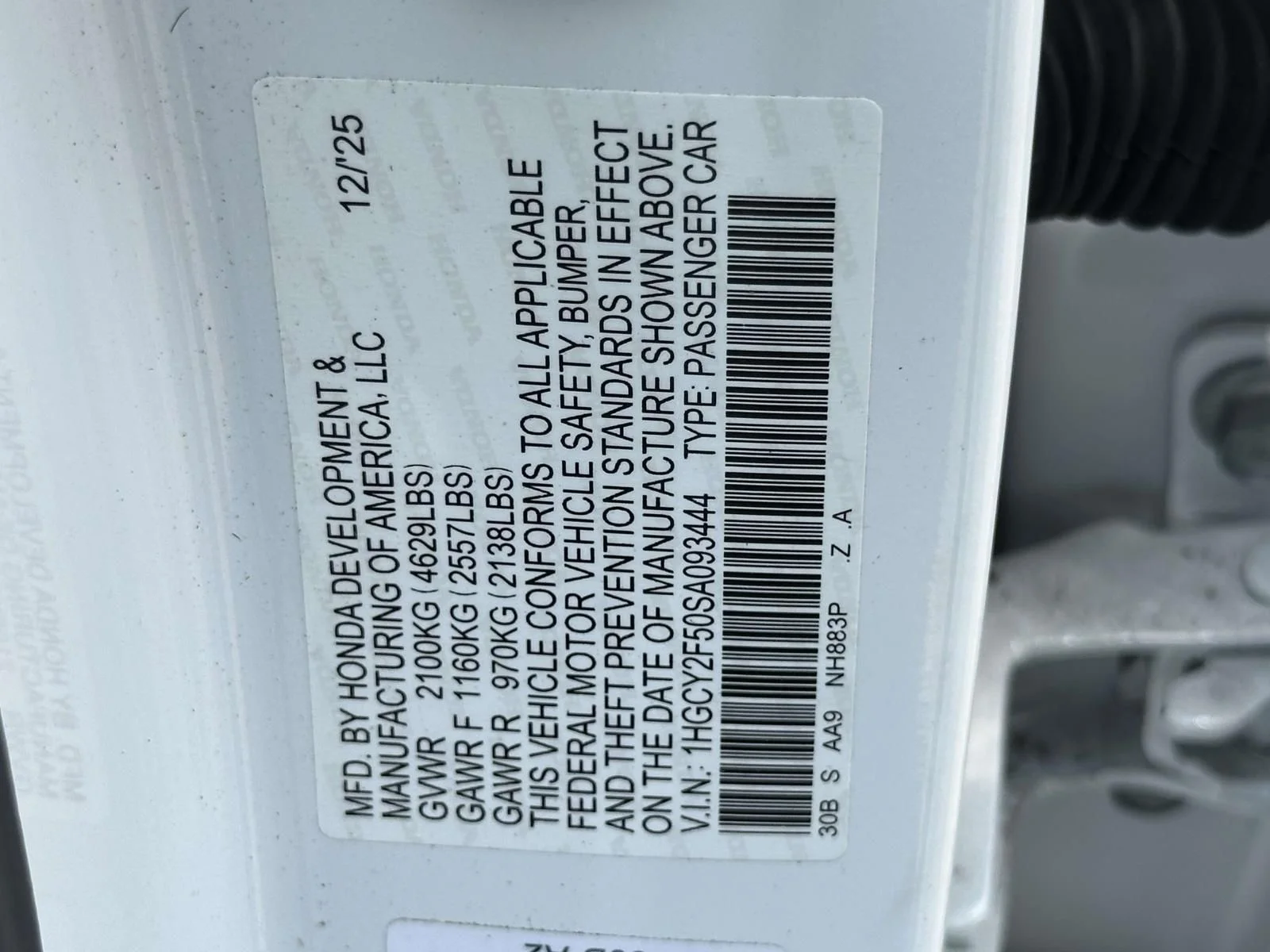 Used 2025 White Honda Sport image 28