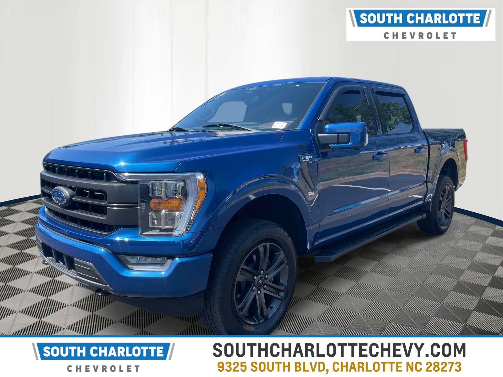 Used 2022 Blue Ford LARIAT image 1