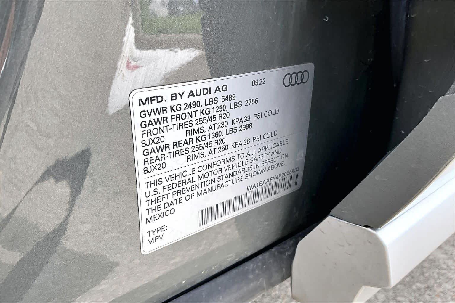 Used 2023 Chronos Gray Metallic Audi S line Premium Plus image 34