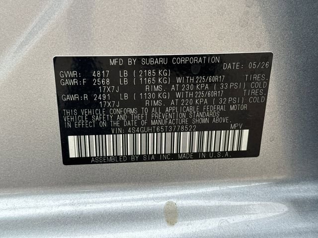 New 2026 ICE SILVER METALLIC Subaru Wilderness image 36