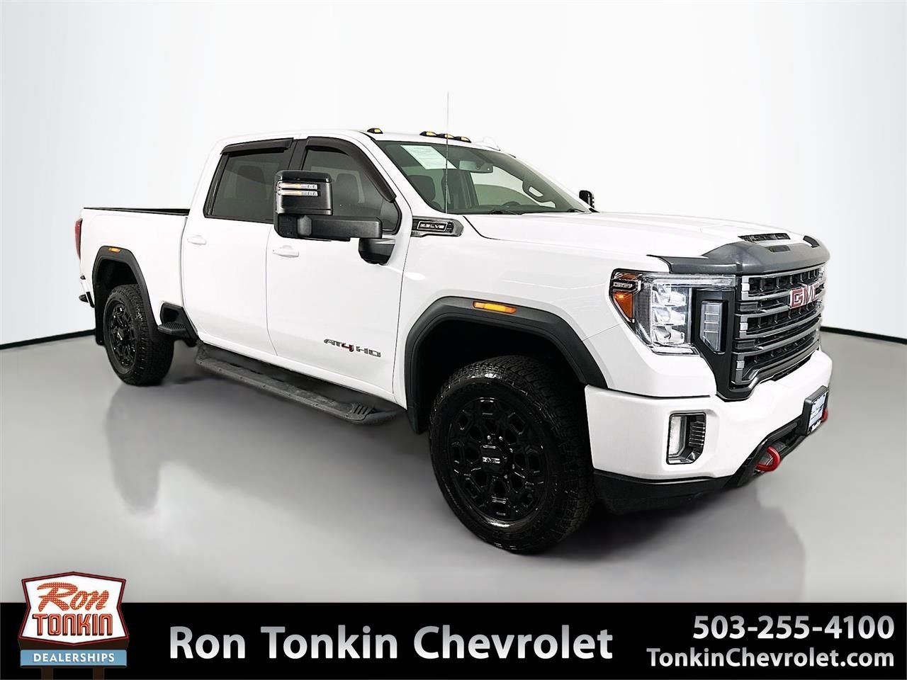 Used 2022 Summit White GMC AT4 image 1