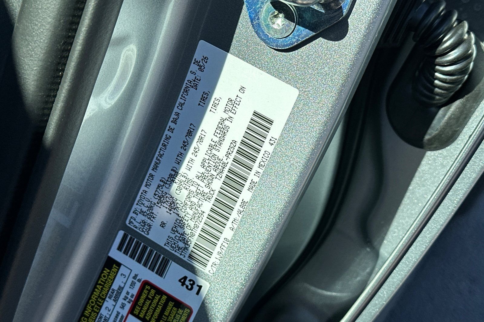 New 2026 Celestial Silver Metallic Toyota SR5 image 26