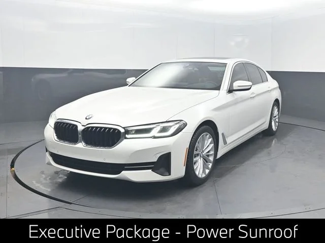 Used 2021 White BMW 540i image 1