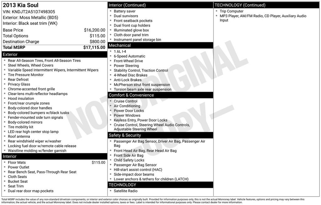 Used 2013 Green Kia Base image 2
