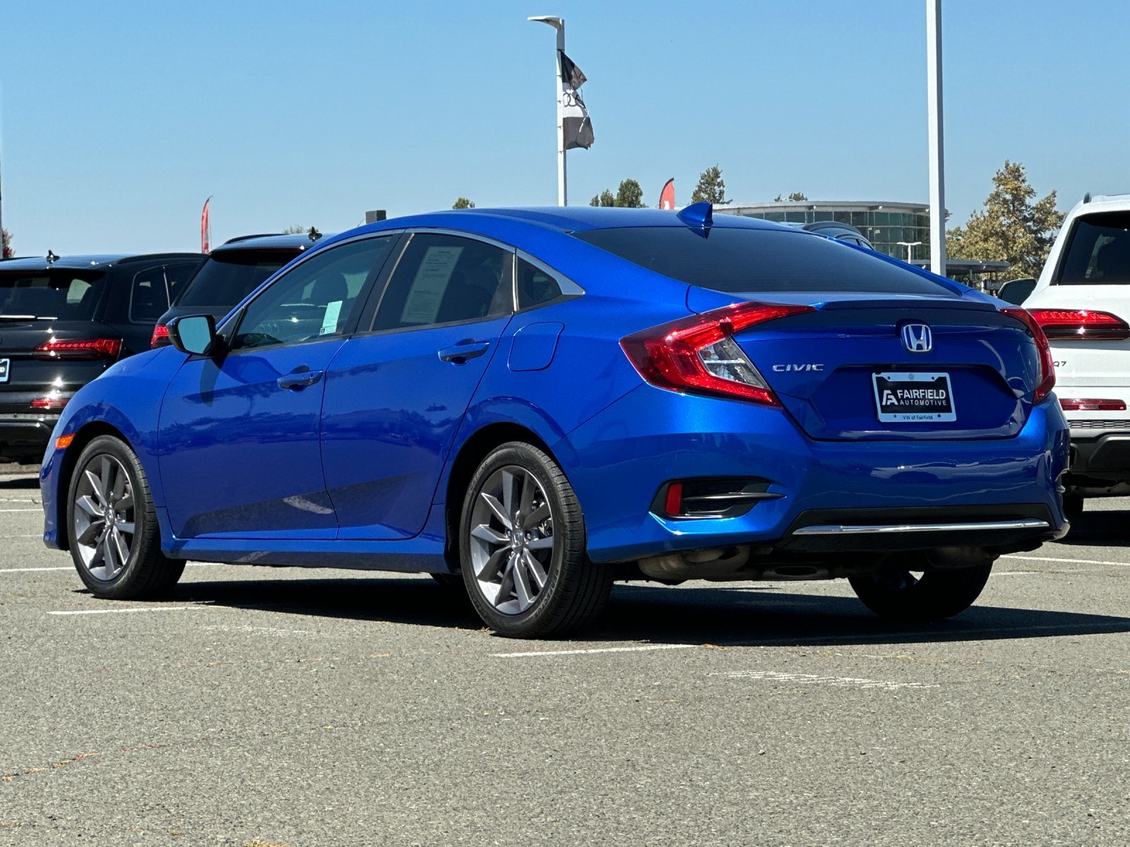 Used 2021 Aegean Blue Metallic Honda EX image 3