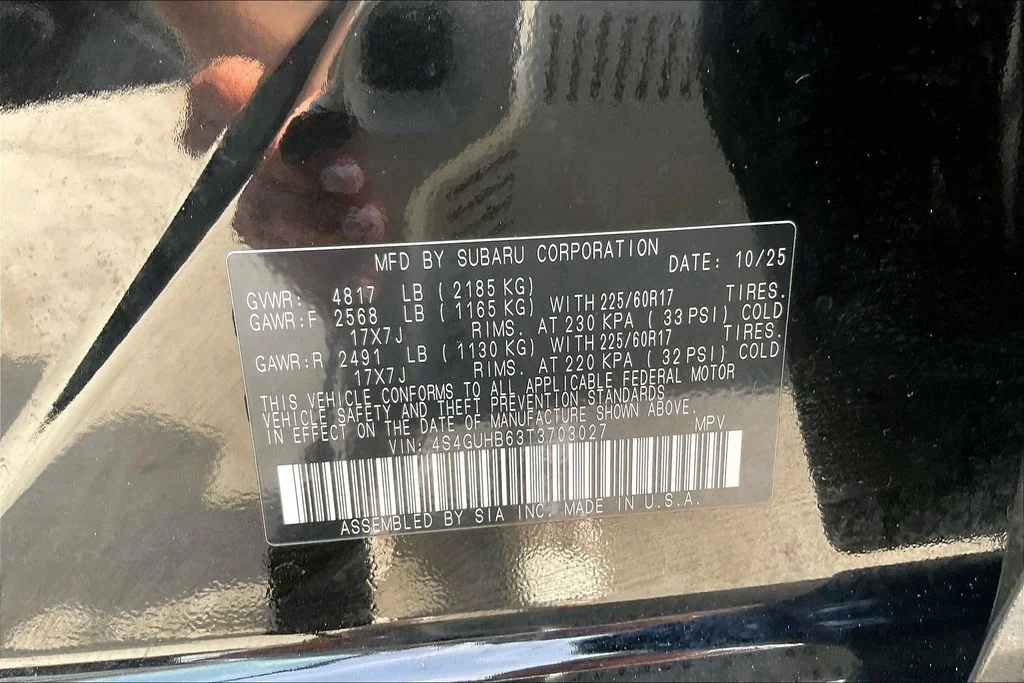 Used 2026 Black Subaru Base image 32