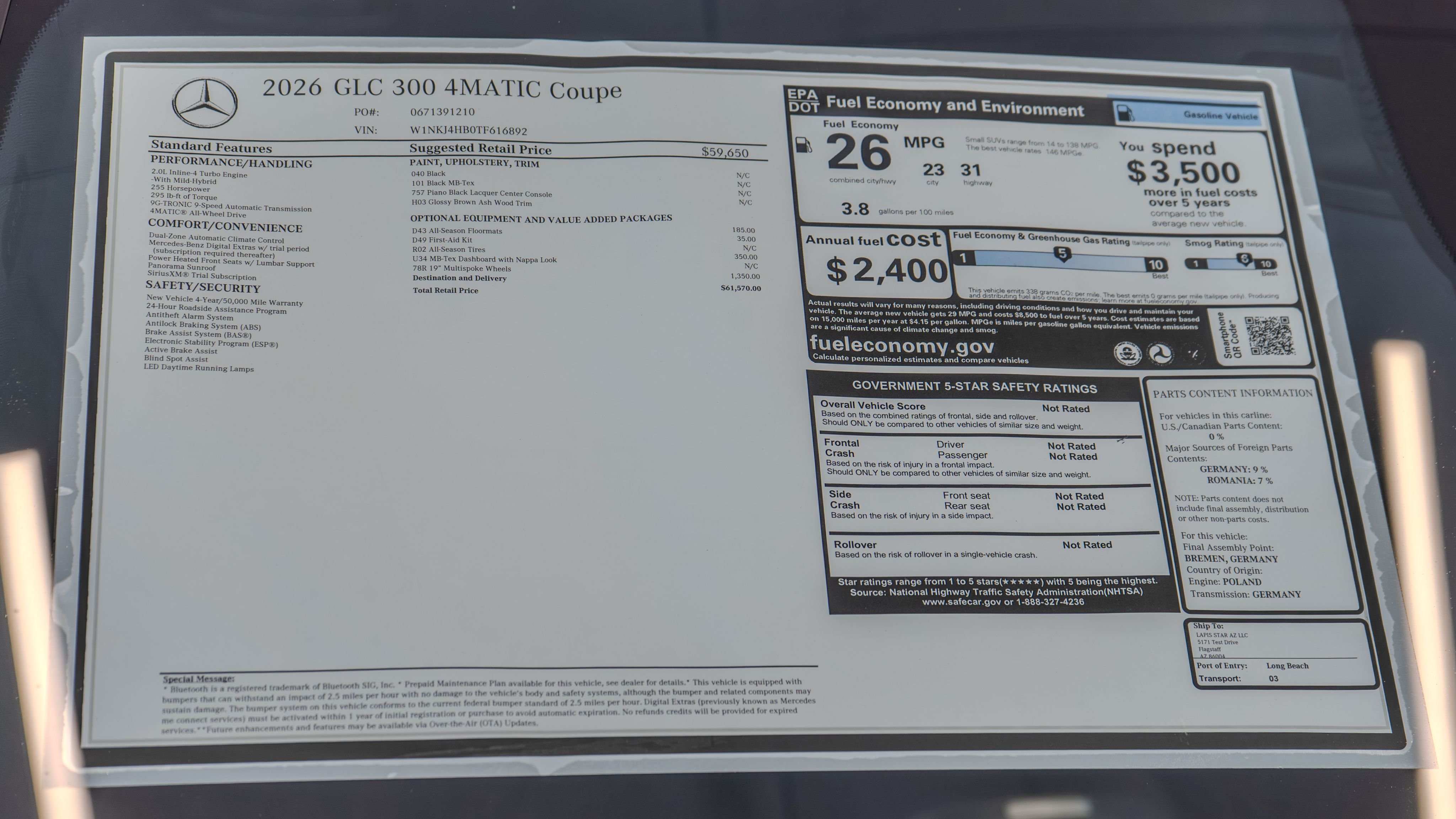 New 2026 Black Mercedes-Benz GLC 300 Coupe image 36