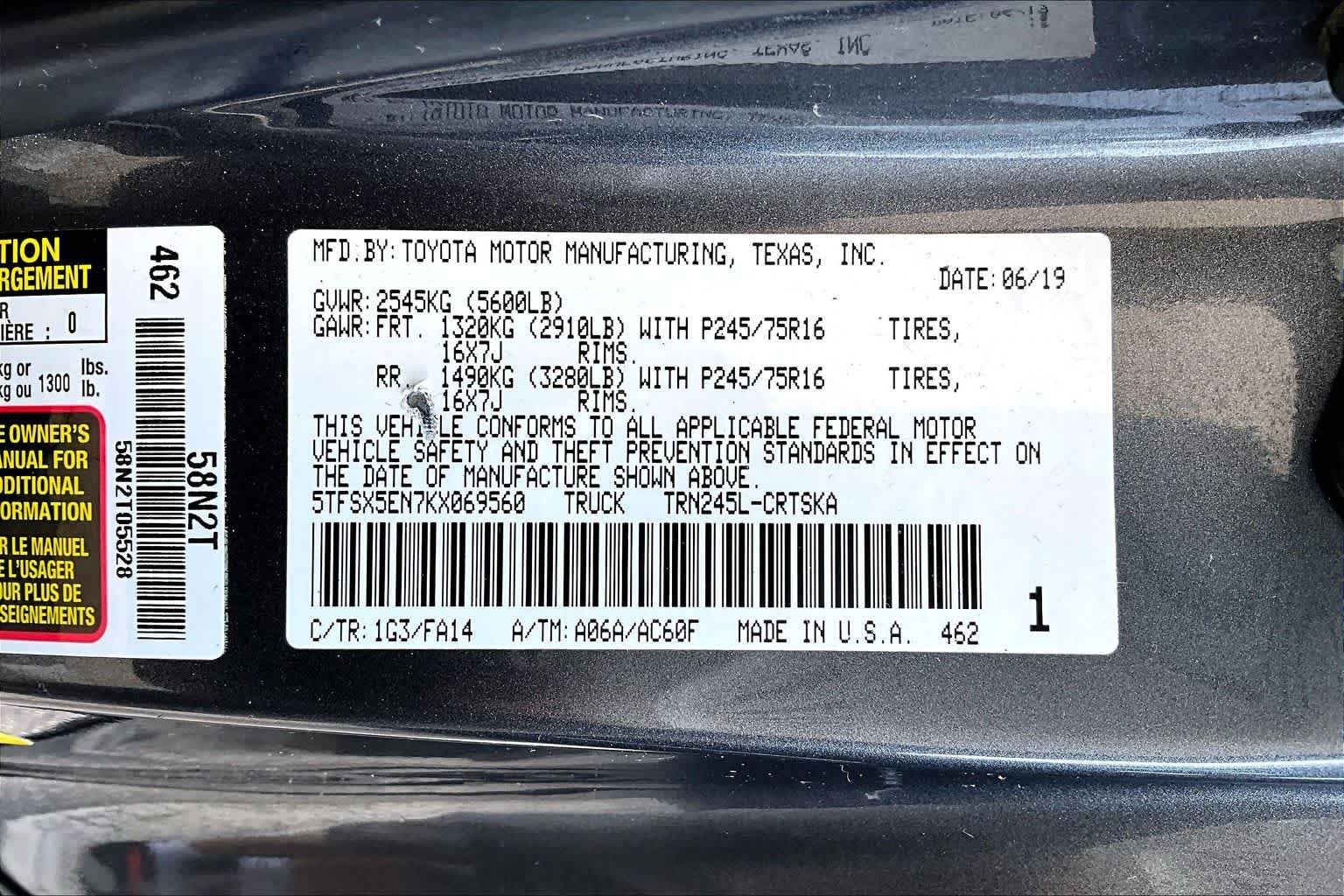 Used 2019 Magnetic Gray Metallic Toyota SR image 36