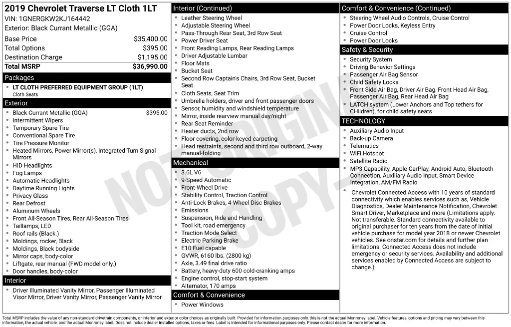 Used 2019 Red Chevrolet LT image 2