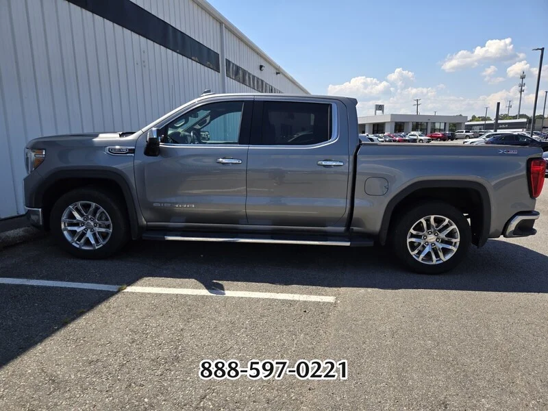Used 2021 GMC Sierra 1500 SLT with VIN 3GTU9DED9MG259789 for sale in Little Rock