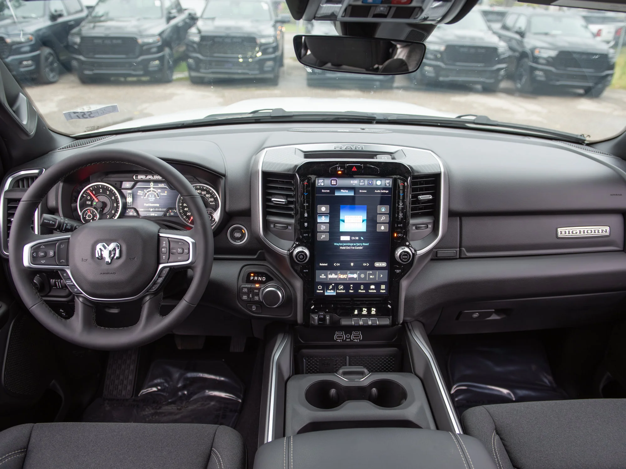 New 2026 White RAM Big Horn Night* 4x4 Crew Cab, Level 2 Equip Group, Heated Seats/Wheel image 9