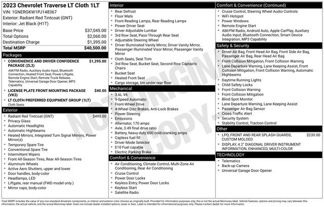 Used 2023 Red Chevrolet LT image 15