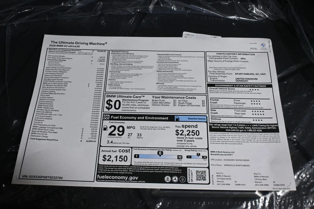Used 2026 Gray BMW 30 xDrive image 36