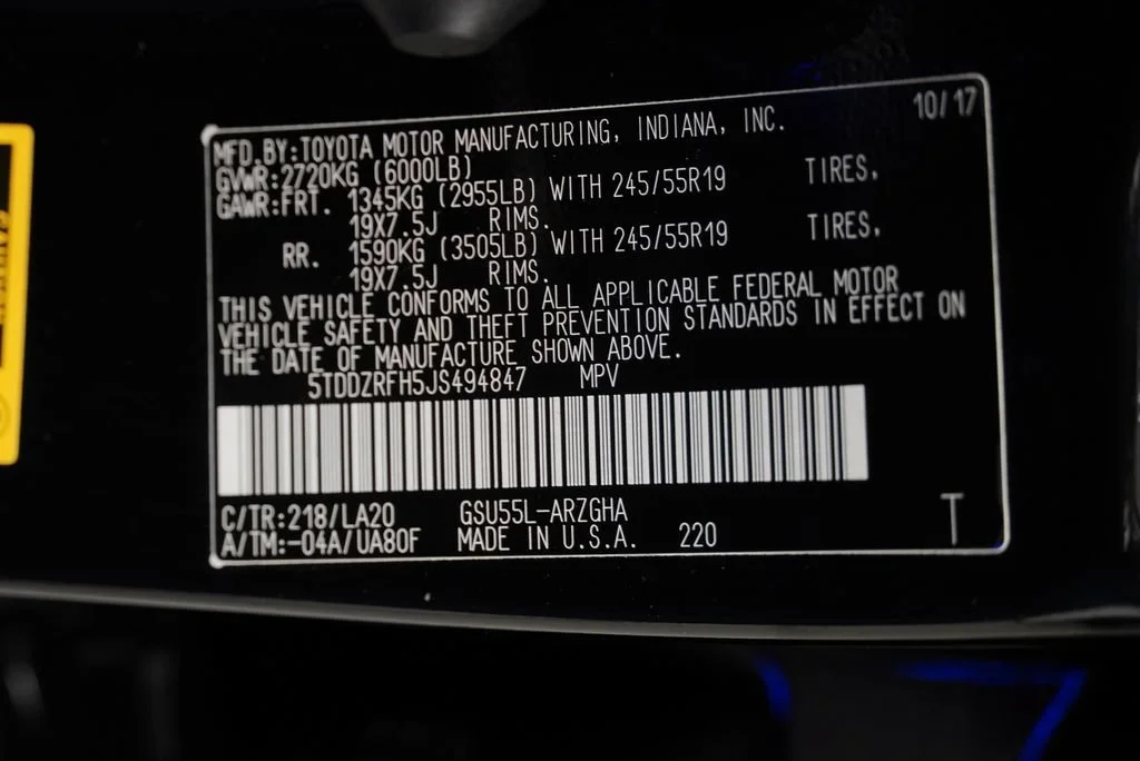Used 2018 Black Toyota Limited image 55