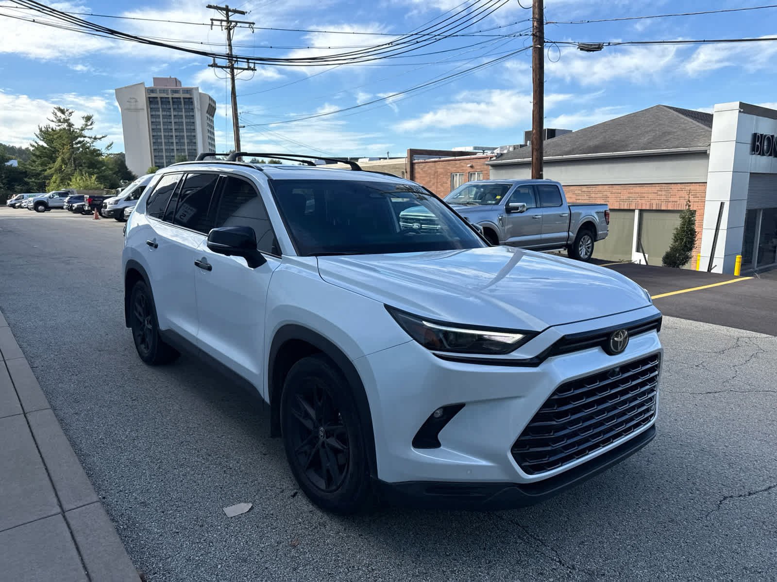 Used 2025 Wind Chill Pearl Toyota Hybrid Nightshade Edition image 2