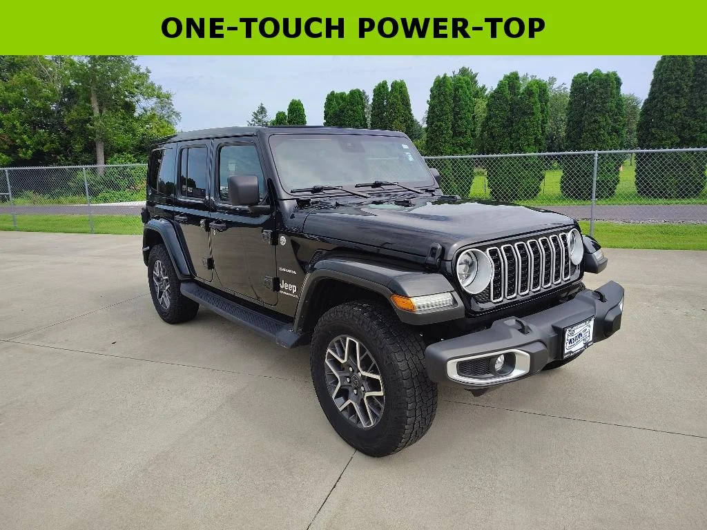 Used 2024 Black Clearcoat Jeep Sahara image 3