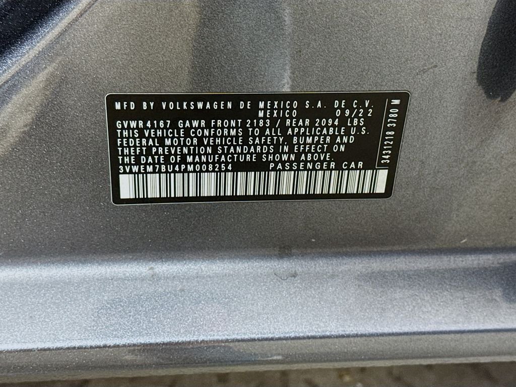 Used 2023 Platinum Gray Metallic Volkswagen SE image 31