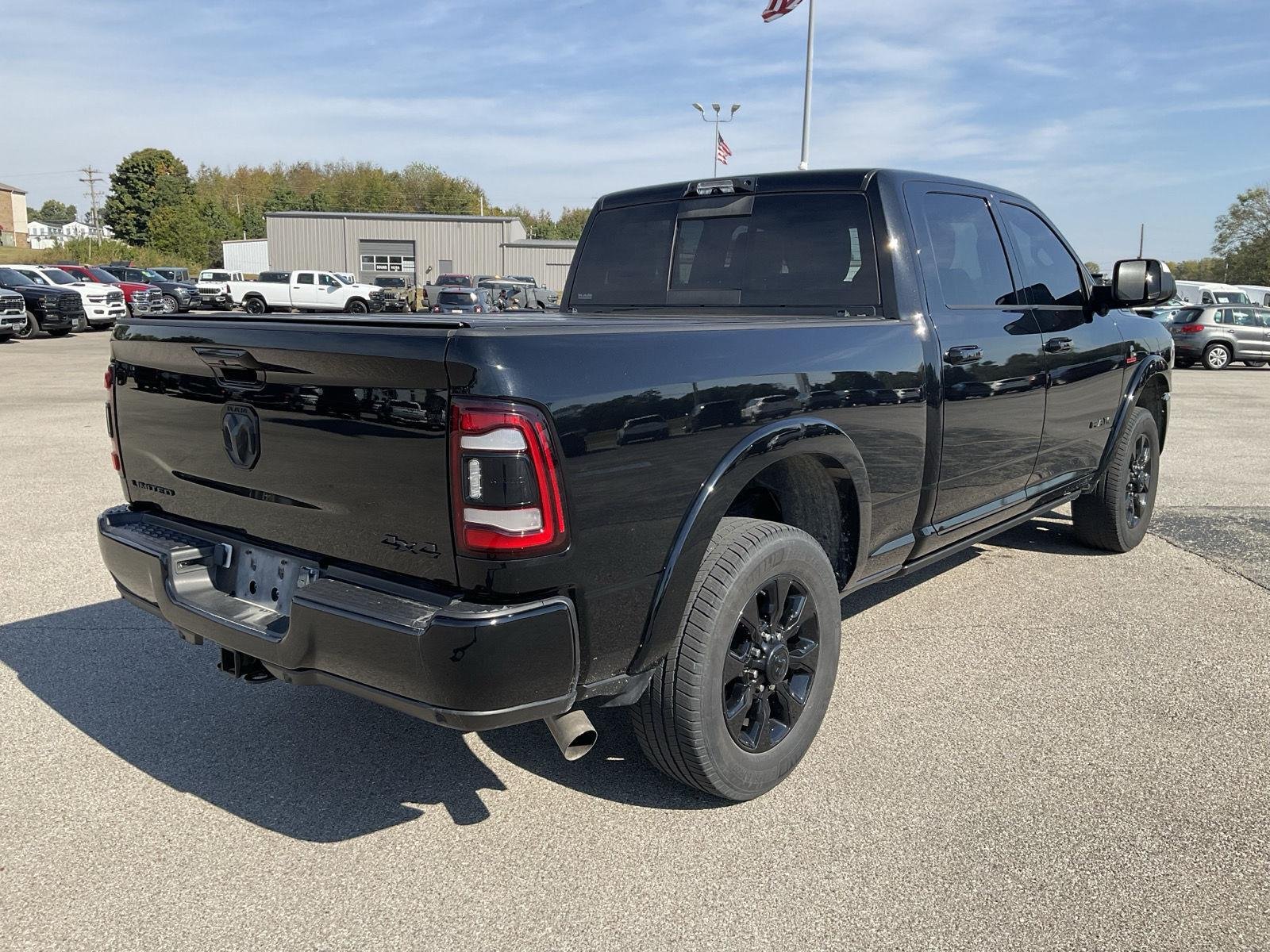 Used 2022 Diamond Black Crystal Pearlcoat Ram Limited image 6
