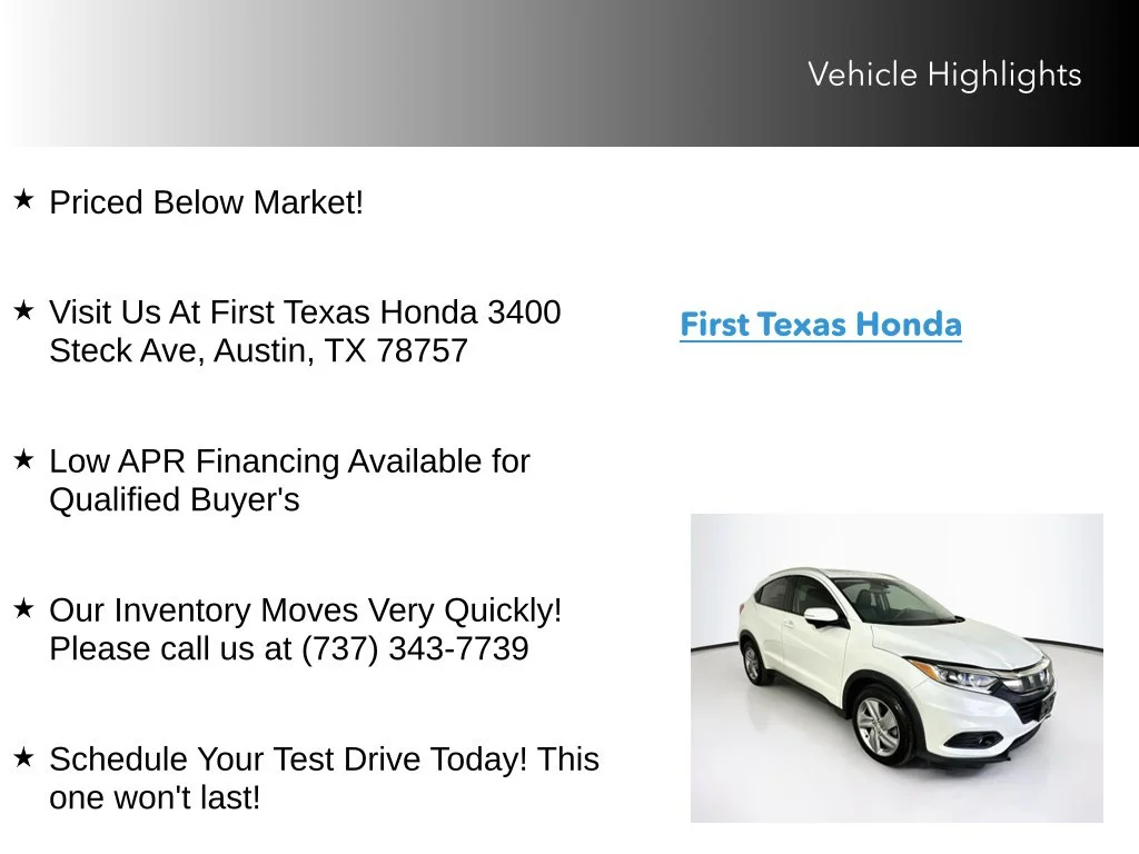 Certified Used 2019 Platinum White Pearl Honda EX-L image 10