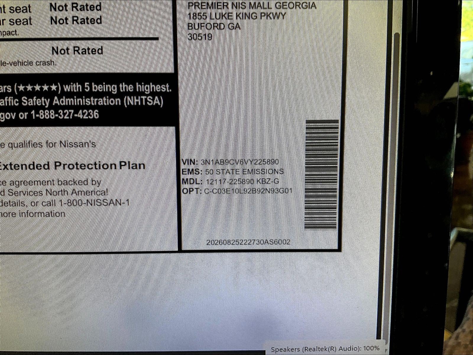 New 2027 Gray Nissan SV image 14